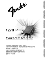 Fender 1270P-Powered-Monitor - Owners Manual
